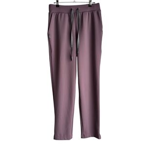 Figs FORMx Tena Tapered Scrub Pant Womens S Plum Purple Athletic Fabric NWOT